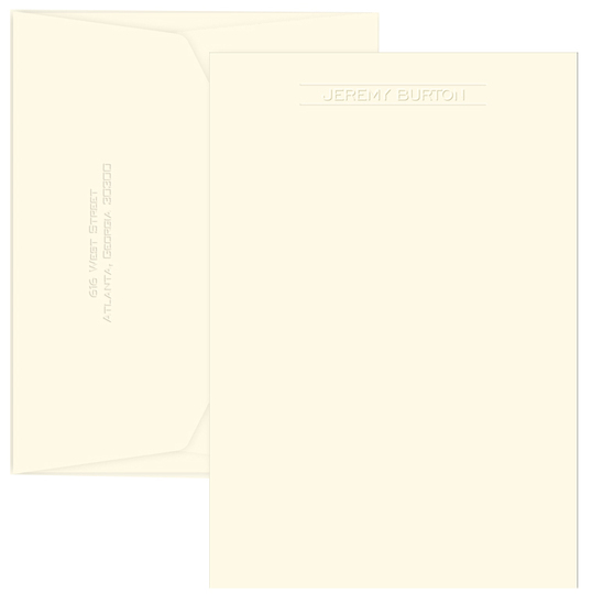 Cove Embossed Letter Sheets